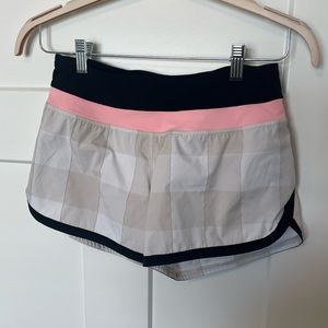 Plaid Lululemon shorts